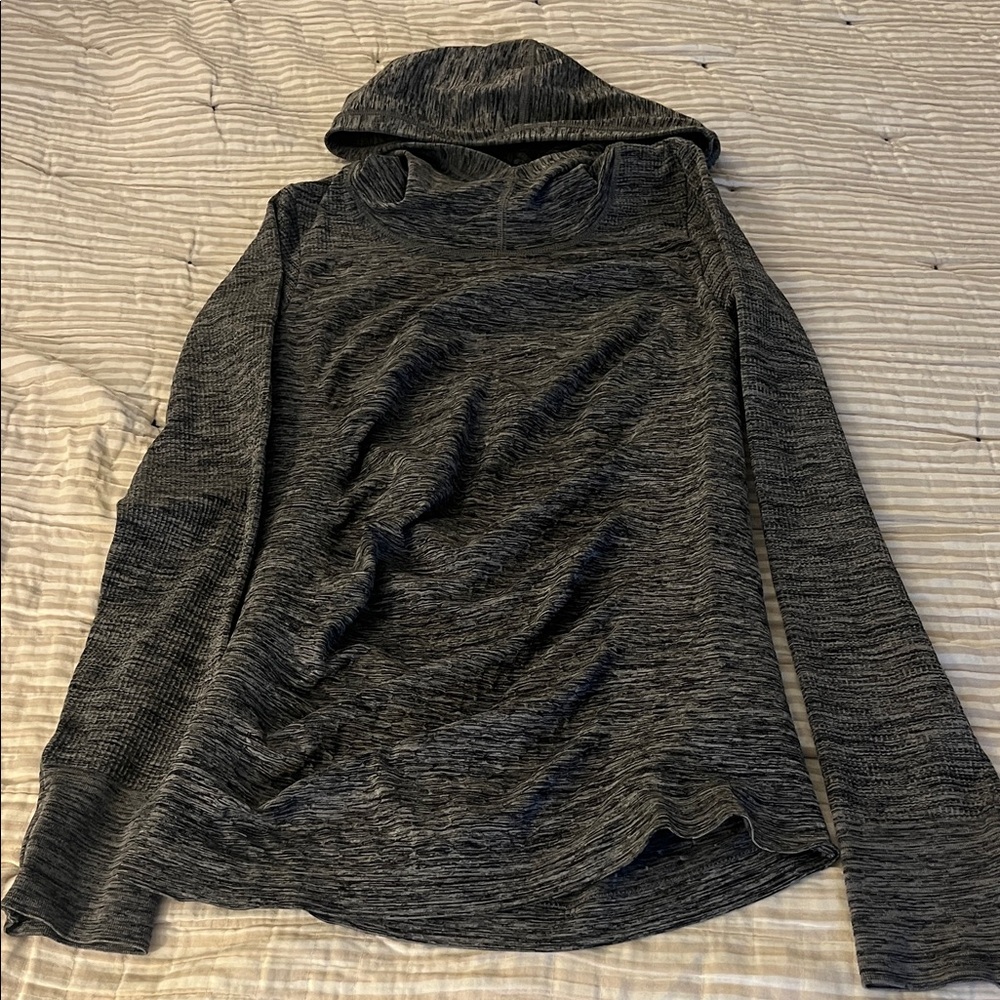 Athleta Medium Women's Gray Hooded Top